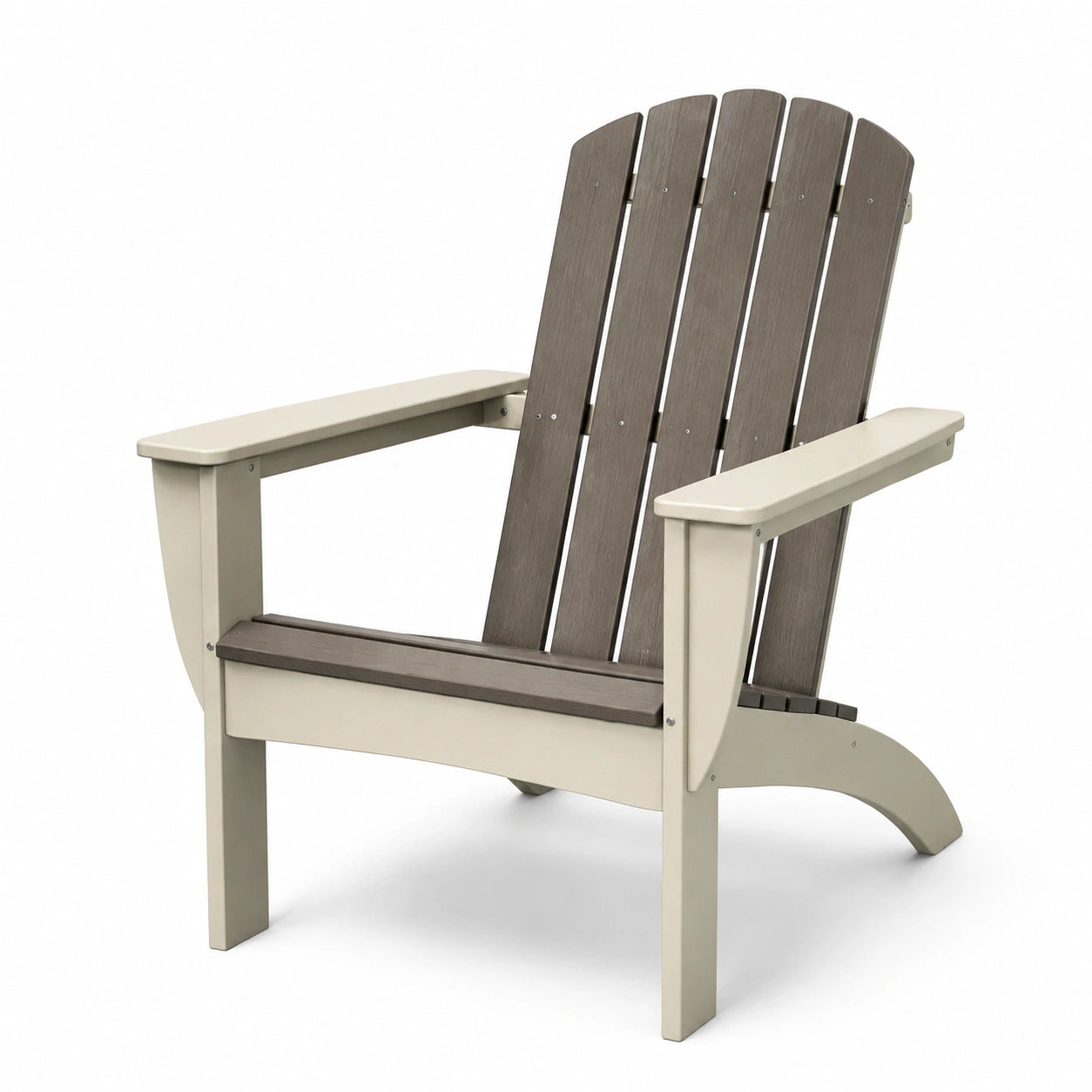 Adirondack Stuhl Polywood Sand/Braun 90x75x95 cm
