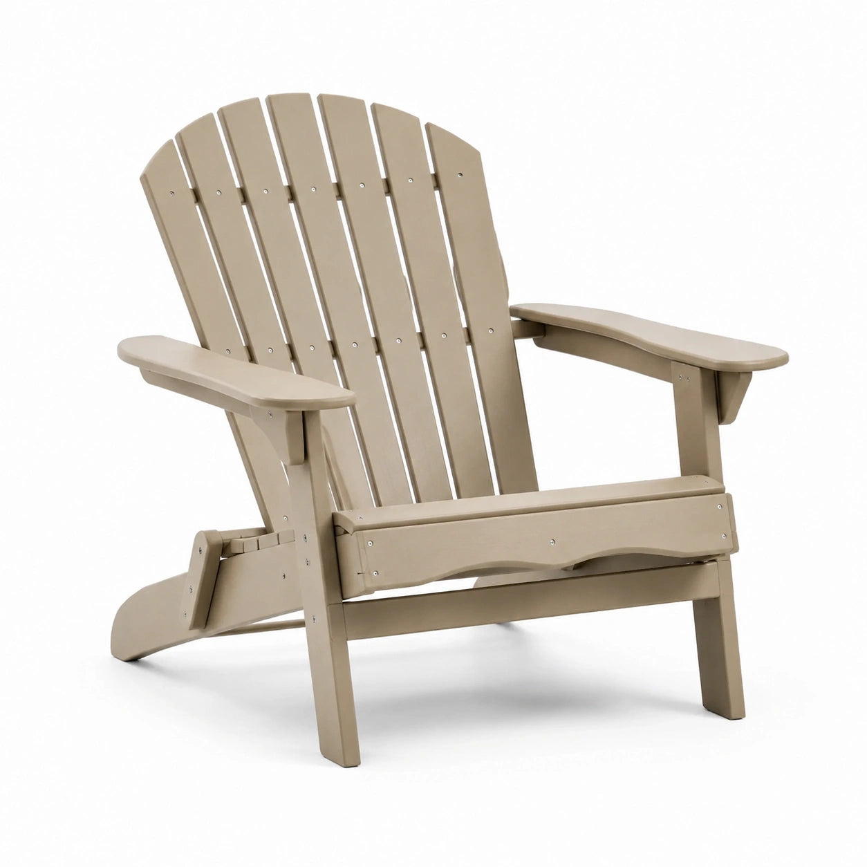 Adirondackstuhl Kunststoff Beige 90x85x91 cm