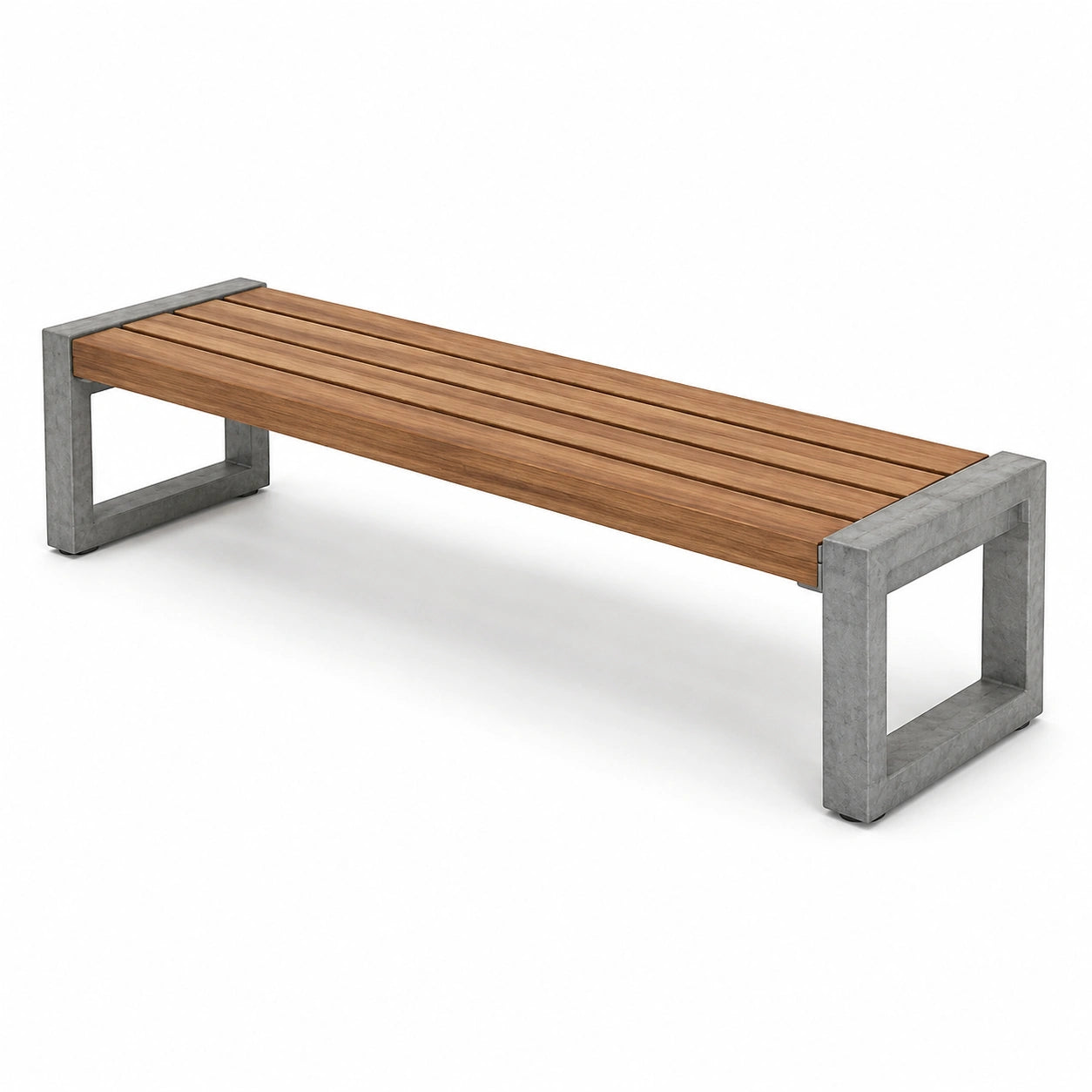 Holz- und Betonbank, Länge 180 cm