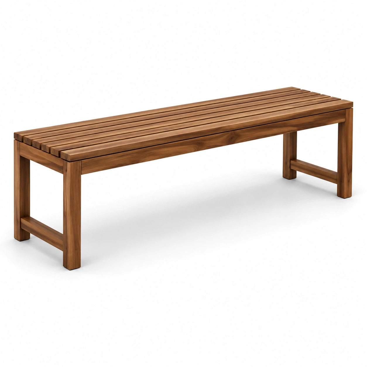 Akazienholzbank Braun 150x35x45 cm