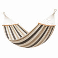 Hängematte Baumwolle Gestreift Beige/Braun 200x150cm