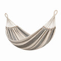 Baumwoll-Hängematte 200x150 cm Beige/Grau