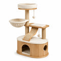 Kratzbaum aus Bambus und Polyester Beige